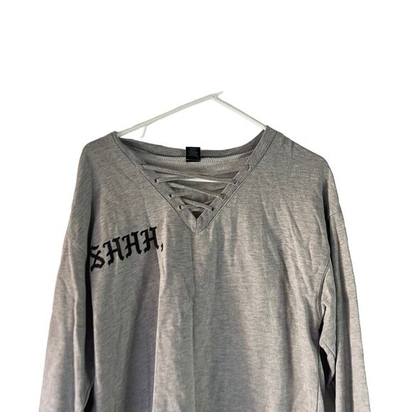 Cold Crush Women's Size XL Shhh..Nobody Cares Graphic Streetwear Sweater - Picture 2 of 7